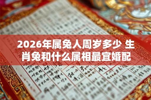 2026年属兔人周岁多少 生肖兔和什么属相最宜婚配