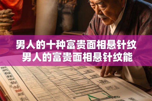 男人的十种富贵面相悬针纹 男人的富贵面相悬针纹能预示什么