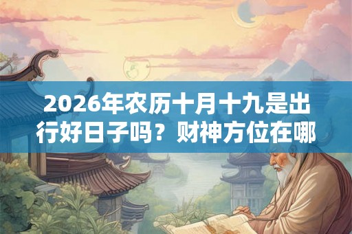 2026年农历十月十九是出行好日子吗？财神方位在哪？