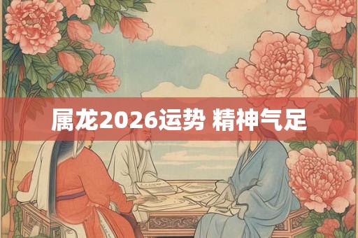 属龙2026运势 精神气足 属龙2026运势 精神气足