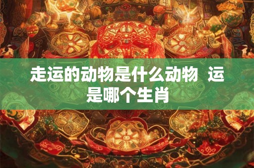 走运的动物是什么动物  运是哪个生肖