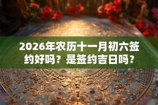 2026年农历十一月初六签约好吗？是签约吉日吗？