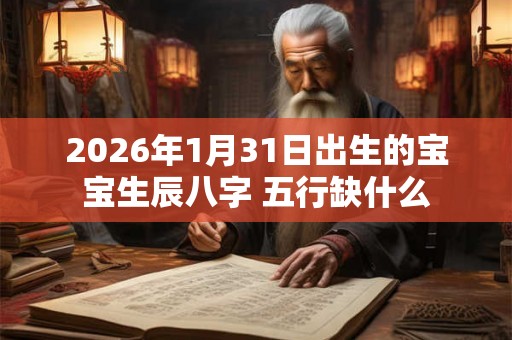2026年1月31日出生的宝宝生辰八字 五行缺什么
