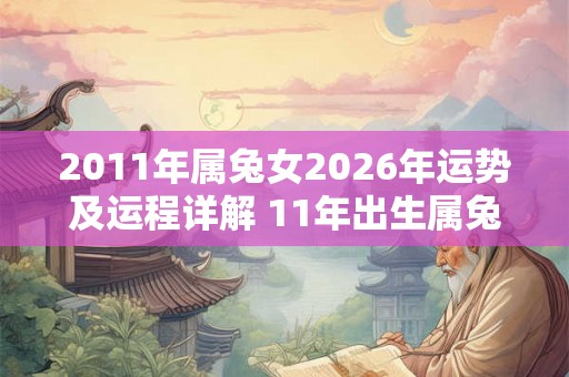 2011年属兔女2026年运势及运程详解 11年出生属兔人2026全年每月运势女性