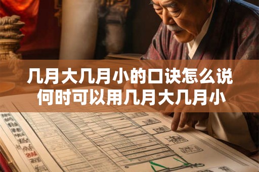 几月大几月小的口诀怎么说 何时可以用几月大几月小来形容婴儿