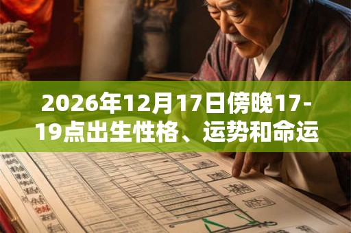 2026年12月17日傍晚17-19点出生性格、运势和命运 2026年12月17日傍晚17-19点出生性格、运势和命运