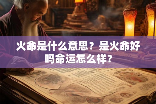 火命是什么意思？是火命好吗命运怎么样？