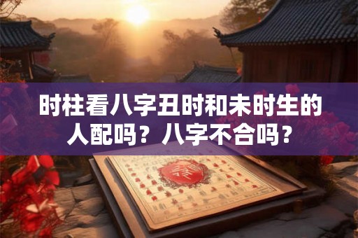 时柱看八字丑时和未时生的人配吗？八字不合吗？