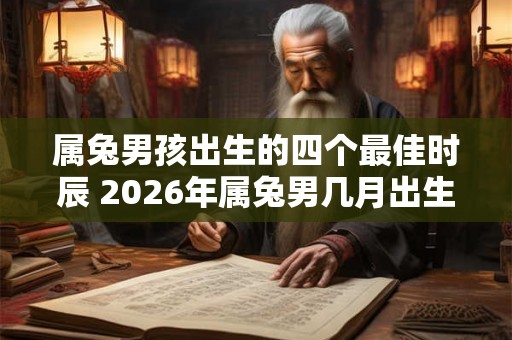 属兔男孩出生的四个最佳时辰 2026年属兔男几月出生最好命