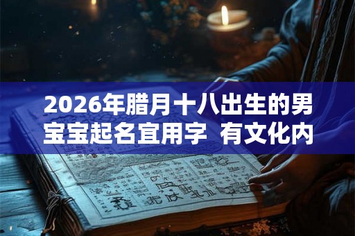 2026年腊月十八出生的男宝宝起名宜用字  有文化内涵的男宝宝名字