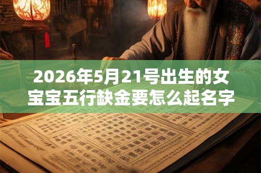 2026年5月21号出生的女宝宝五行缺金要怎么起名字