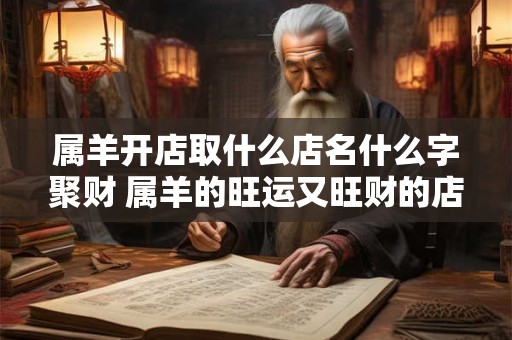 属羊开店取什么店名什么字聚财 属羊的旺运又旺财的店名