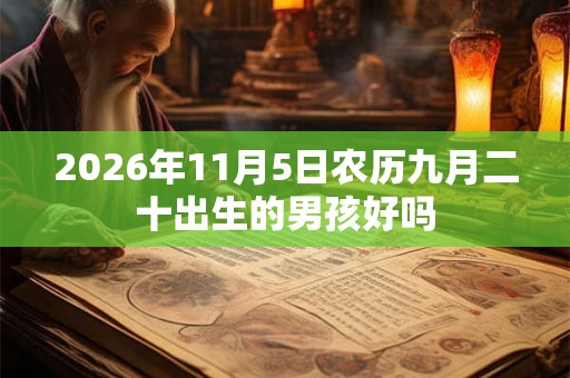 2026年11月5日农历九月二十出生的男孩好吗