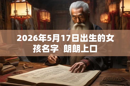 2026年5月17日出生的女孩名字  朗朗上口