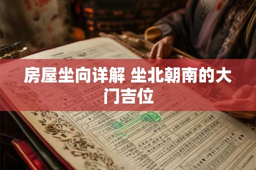 房屋坐向详解 坐北朝南的大门吉位