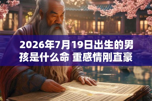 2026年7月19日出生的男孩是什么命 重感情刚直豪迈 2026年7月19日出生的男孩是什么命 重感情刚直豪迈