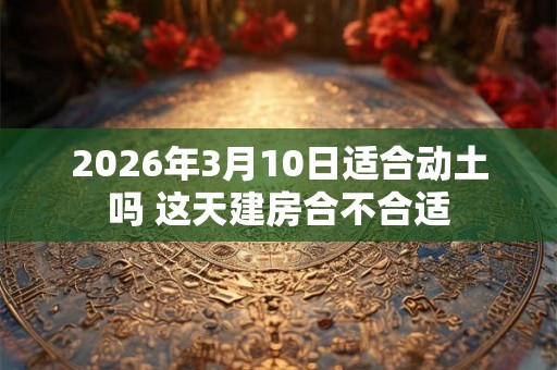 2026年3月10日适合动土吗 这天建房合不合适 2026年3月10日适合动土吗 这天建房合不合适
