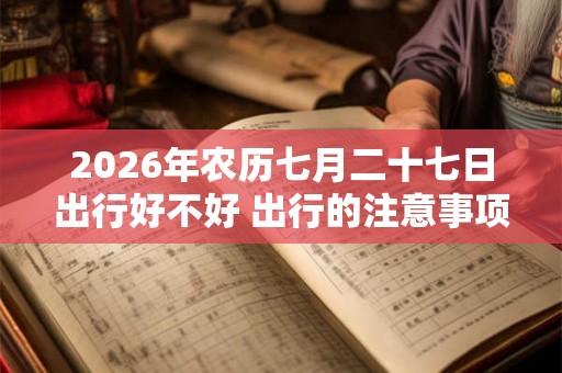2026年农历七月二十七日出行好不好 出行的注意事项