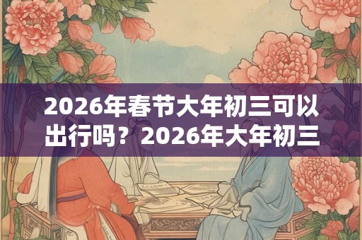 2026年春节大年初三可以出行吗?2026年大年初三卦象吉凶? 2026年春节大年初三可以出行吗?2026年大年初三卦象吉凶?