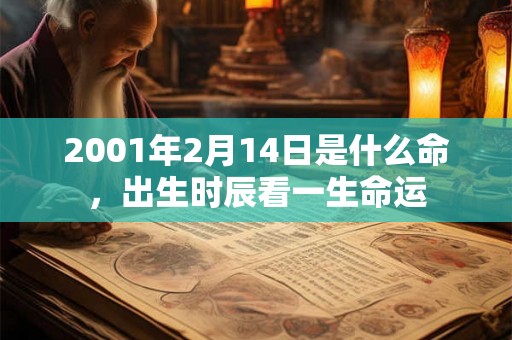 2001年2月14日是什么命，出生时辰看一生命运