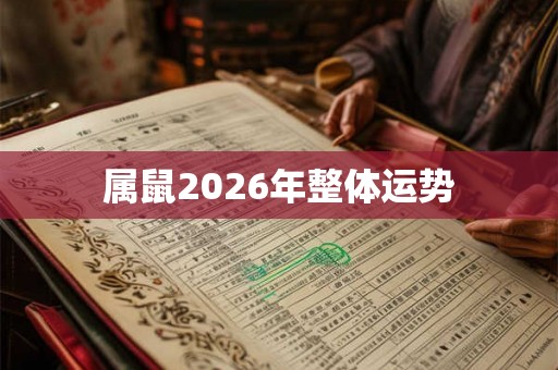 属鼠2026年整体运势