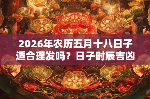 2026年农历五月十八日子适合理发吗？日子时辰吉凶？