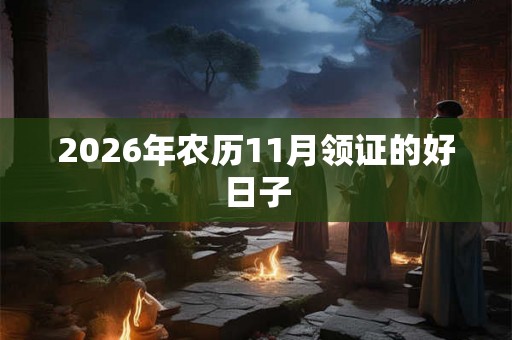 2026年农历11月领证的好日子 2026年农历11月领证的好日子