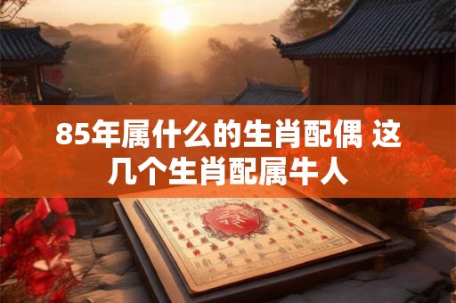 85年属什么的生肖配偶 这几个生肖配属牛人