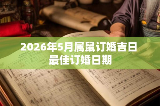 2026年5月属鼠订婚吉日 最佳订婚日期