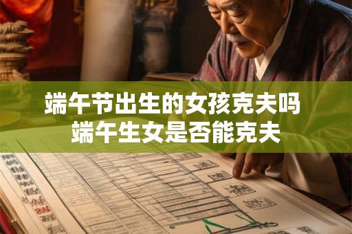 端午节出生的女孩克夫吗 端午生女是否能克夫