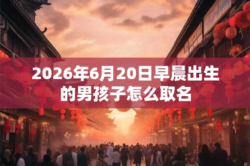 2026年6月20日早晨出生的男孩子怎么取名 2026年6月20日早晨出生的男孩子怎么取名