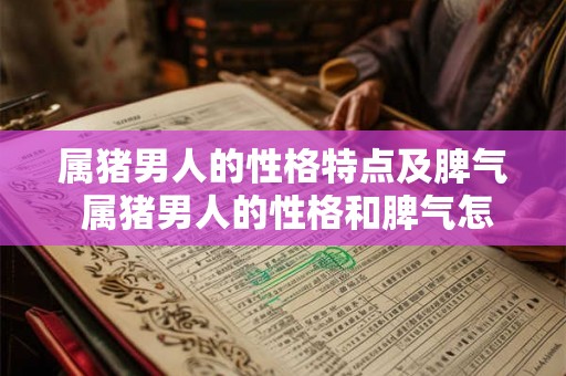 属猪男人的性格特点及脾气 属猪男人的性格和脾气怎么样