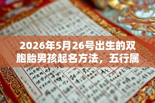 2026年5月26号出生的双胞胎男孩起名方法，五行属什么