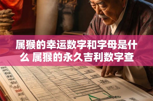 属猴的幸运数字和字母是什么 属猴的永久吉利数字查询