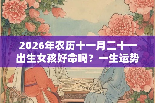 2026年农历十一月二十一出生女孩好命吗？一生运势如何？