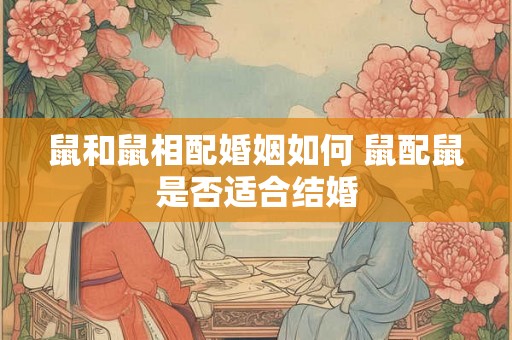 鼠和鼠相配婚姻如何 鼠配鼠是否适合结婚