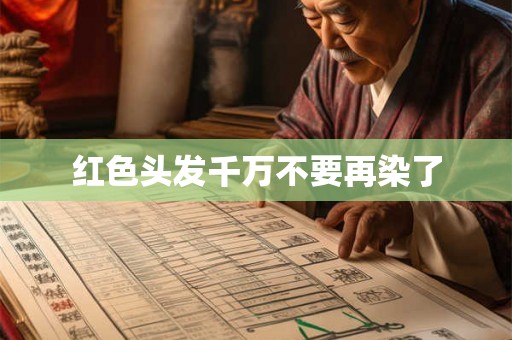 红色头发千万不要再染了 红色头发千万不要再染了