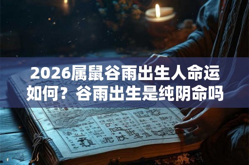 2026属鼠谷雨出生人命运如何？谷雨出生是纯阴命吗？