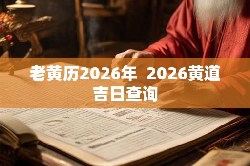 老黄历2026年  2026黄道吉日查询