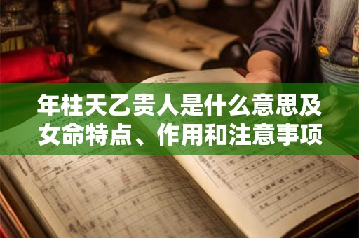 年柱天乙贵人是什么意思及女命特点、作用和注意事项