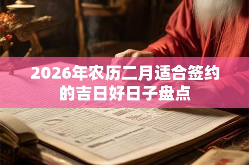 2026年农历二月适合签约的吉日好日子盘点