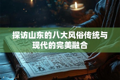 探访山东的八大风俗传统与现代的完美融合