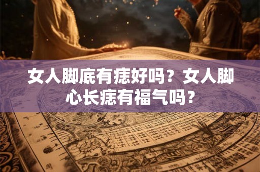 女人脚底有痣好吗？女人脚心长痣有福气吗？
