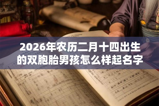 2026年农历二月十四出生的双胞胎男孩怎么样起名字