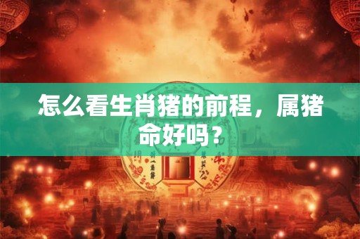怎么看生肖猪的前程，属猪命好吗？