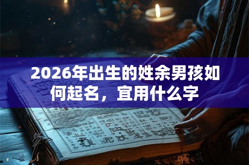 2026年出生的姓余男孩如何起名,宜用什么字 2026年出生的姓余男孩如何起名,宜用什么字