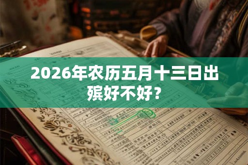 2026年农历五月十三日出殡好不好？