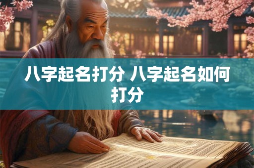 八字起名打分 八字起名如何打分