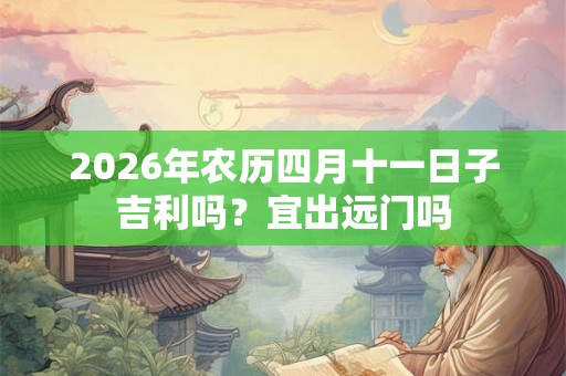 2026年农历四月十一日子吉利吗？宜出远门吗