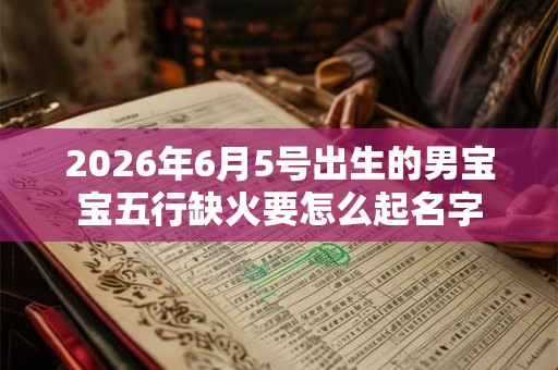 2026年6月5号出生的男宝宝五行缺火要怎么起名字